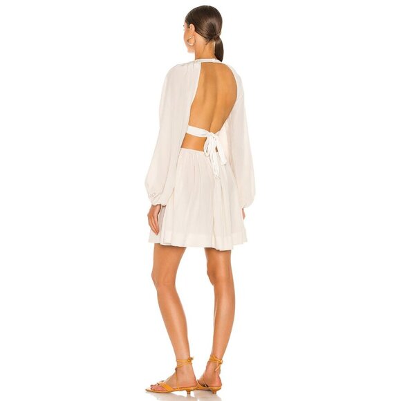 LPA Ivory Allard Long Sleeve Mini Dress Size Large 41266 - Picture 4 of 15